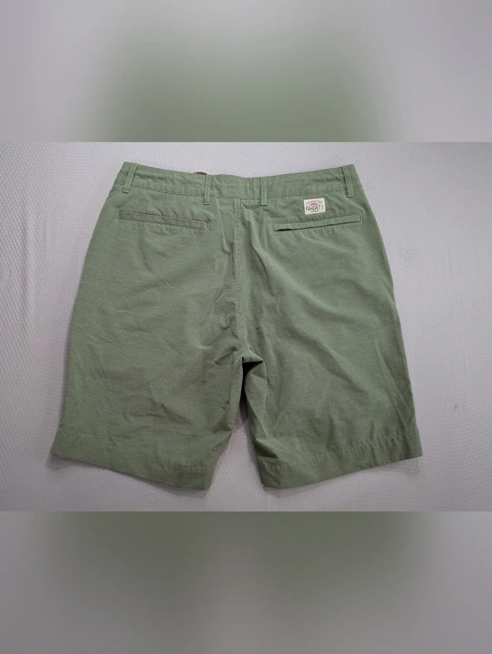 Faherty Mens All Day Shorts Size 31 Green Chino Casual Golf Business Travel